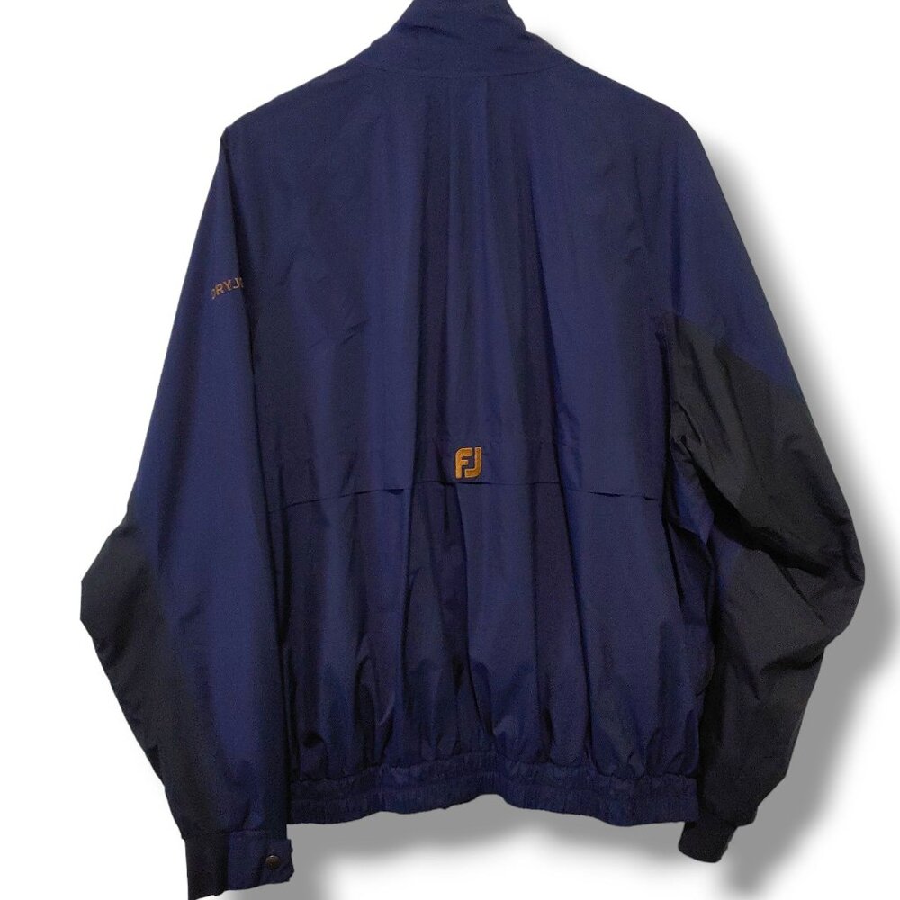 DryJoys by FootJoy men's jacket blue black Size Large windbreaker - Picture 2 of 13